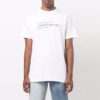 Off-White Męska koszulka z krótkim rękawem i okrągłym dekoltem z nadrukiem w stylu malarskim, kolekcja SS21, kolor biały