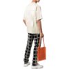 Off-White Męska koszulka z krótkim rękawem w jednolitym kolorze z gumową strzałką, kolekcja SS22, kremowo-biała