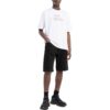 Off-White Męska koszulka z krótkim rękawem w jednolitym kolorze z wzorem strzałek, kolekcja SS22, kolor biały