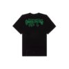 Off-White Męska koszulka z krótkim rękawem w luźnym kroju, z haftowanym logo C/O VIRGIL ABLOH, czarna