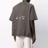 Off-White Męska koszulka z krótkim rękawem z kolekcji SS21, wersja standardowa, szara