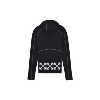 Off-White Męskie bawełniane z nadrukiem logo, czarne