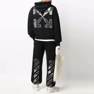 Off-White Męskie SS22 Logo Czarne