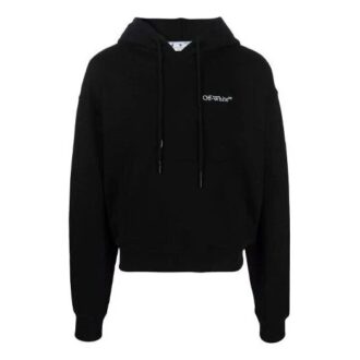 Off-White Męskie SS22 Nadruk z logo Czarne