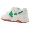 Out Of Office Skórzane Sneakersy „White Bright Green Rrick Red”