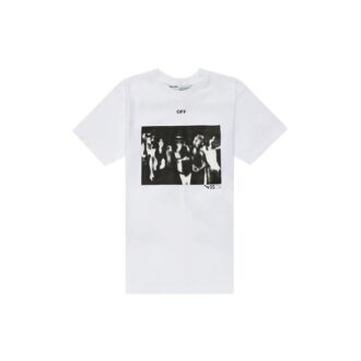 SS20 Virgil Abloh Męski Biały Spray Painting Slim White