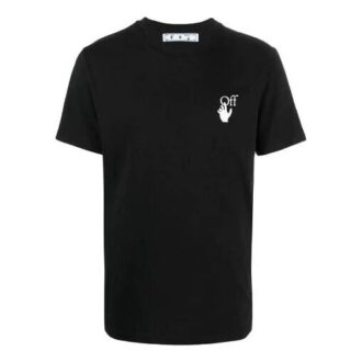 SS21 Koszulka z nadrukiem logo, szorty, wersja standardowa, czarna