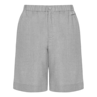 Szorty casualowe z logo SS21, wersja szara
