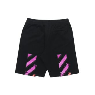 Szorty dresowe SS21 Diag Stripe dla mężczyzn, czarne