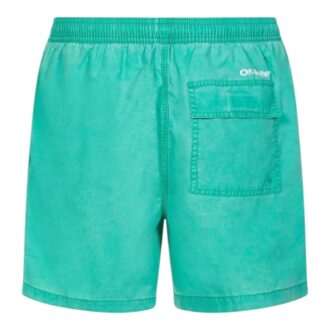 Szorty kąpielowe Off-White Bounce Off Sunset „Green”