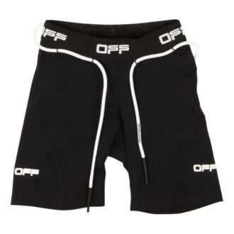 Szorty rowerowe Off-White z logo „Black”