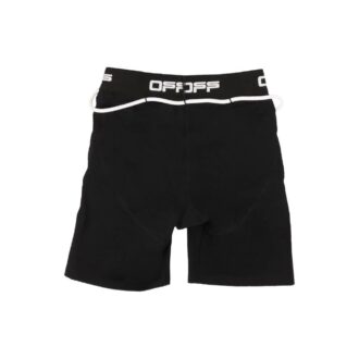 Szorty rowerowe Off-White z logo „Black”