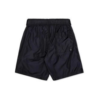 Szorty sportowe Off-White dla mężczyzn z logo w pasie, sygnowane przez VIRGIL ABLOH, granatowe