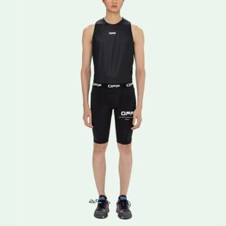 Szorty sportowe z nadrukiem logo SS21, miękkie i elastyczne, wersja slim fit, czarne