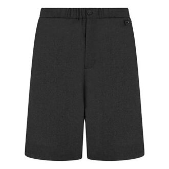 Szorty w jednolitym kolorze, luźny krój, szare, kolekcja SS21