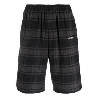 Szorty w kratkę „Black Grey”